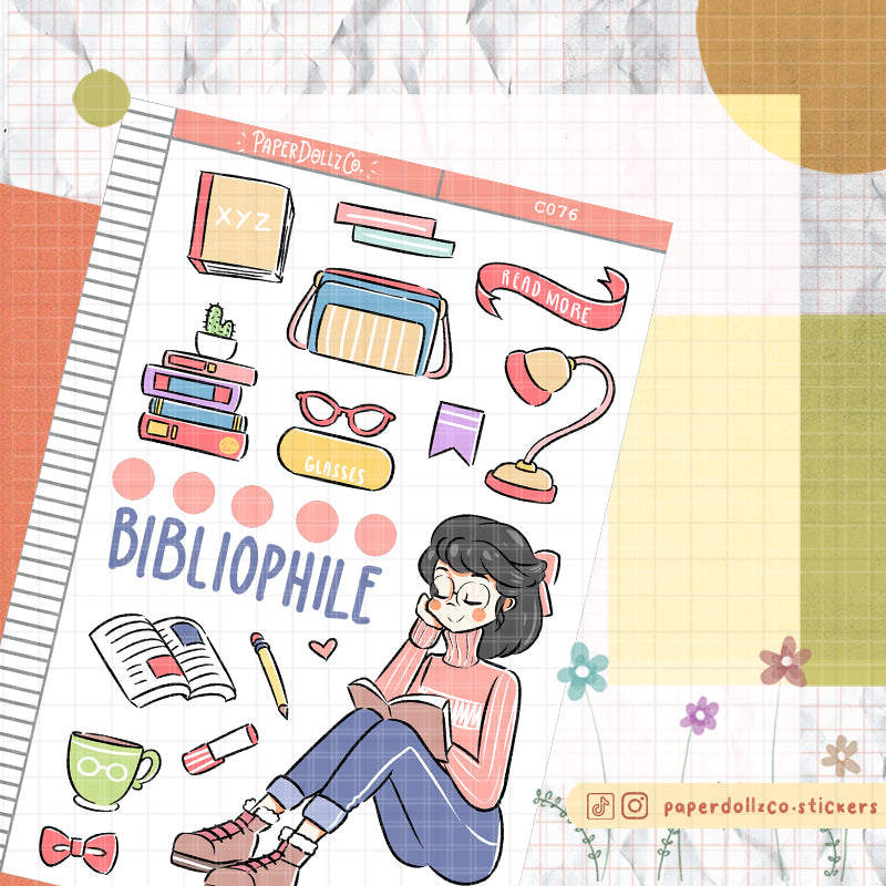 Bibliophile | Time to Unwind | Collection Stickers | C076