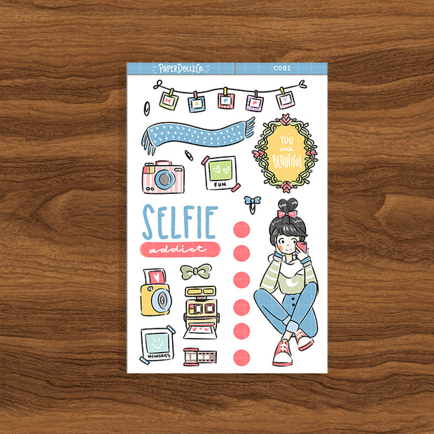 Selfie Addict | Time to Unwind | Collection Sticker | C081