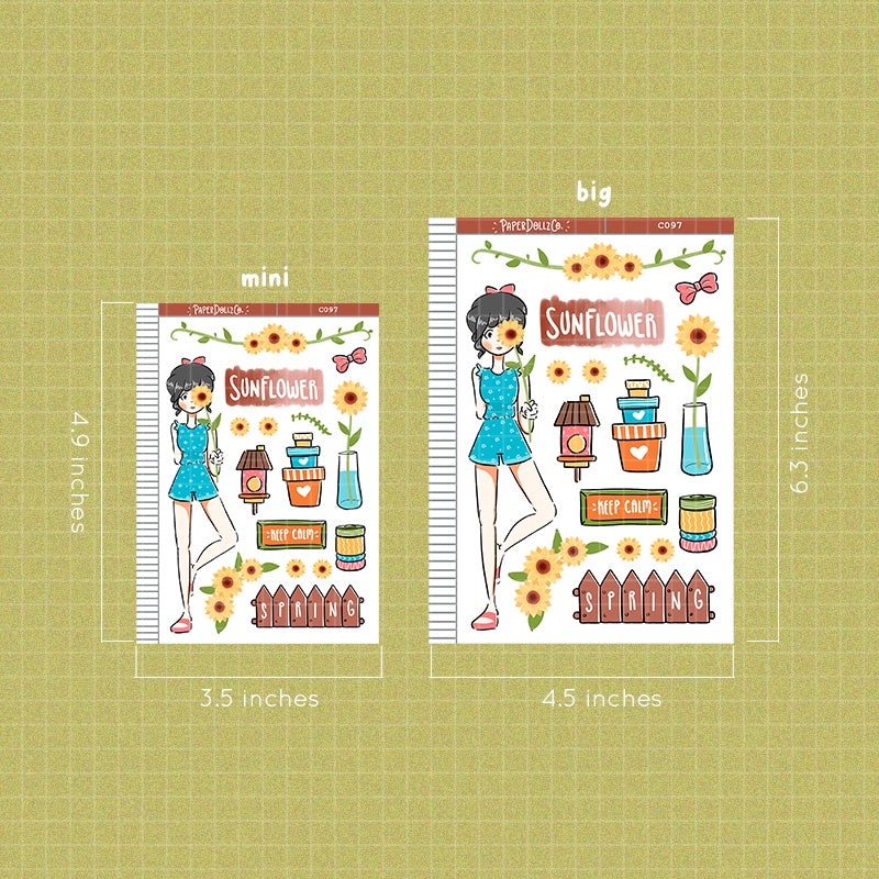 Sunflower | Flower Pop | Collection Stickers | C097
