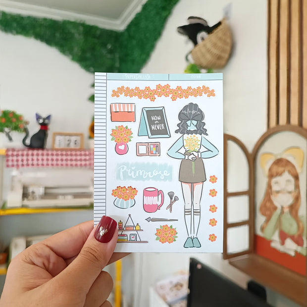 Primrose | Flower Pop | Collection Stickers | C098