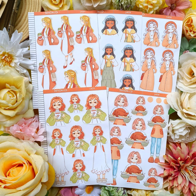 Travel | Fabulous Fall | Just Dolls Stickers | J429