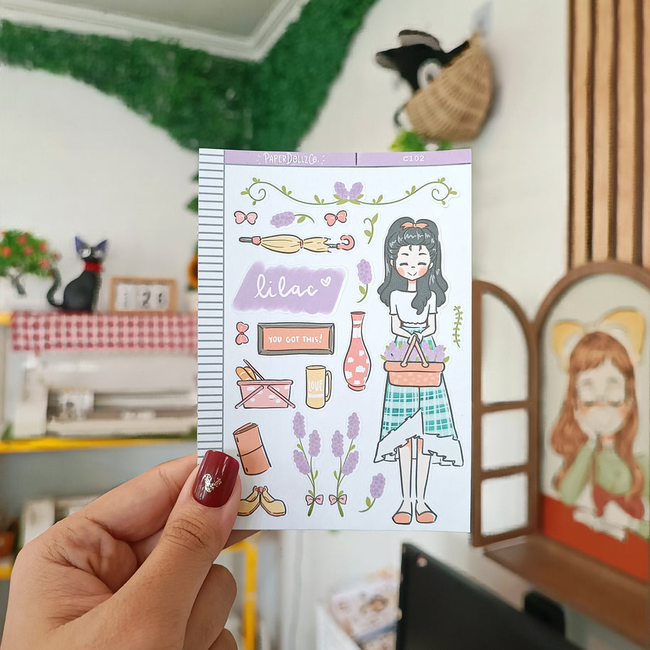 Lilac | Floriography | Collection Stickers | C102