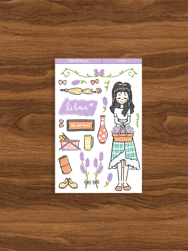 Lilac | Floriography | Collection Stickers | C102