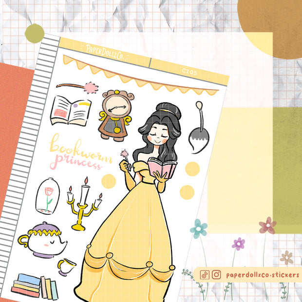 Bookworm Princess | Her Majesty | Collection Sticker | C105