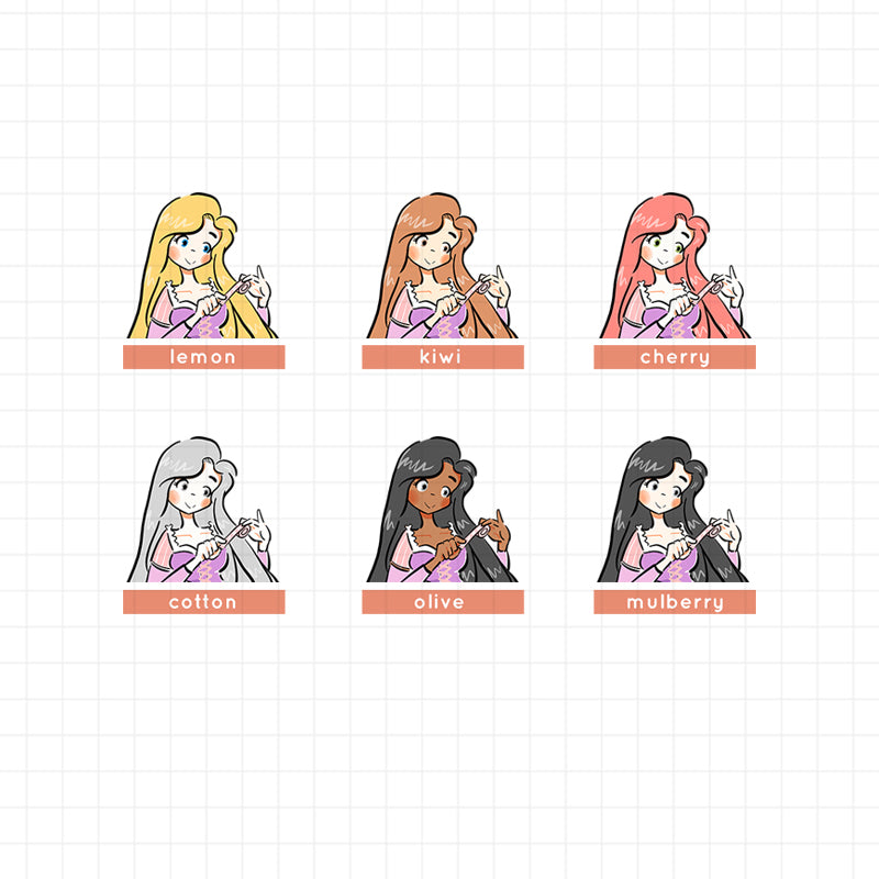 Enchanted Captive Princess | The Planning Princess | Collection Sticker | C111