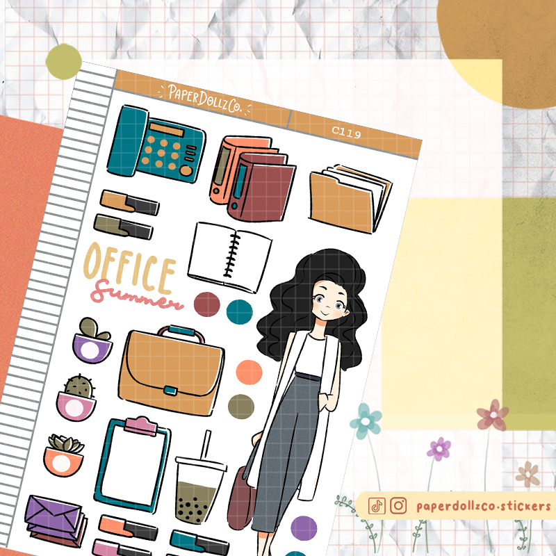 Summer Office Fashion | Collection Sticker | C119
