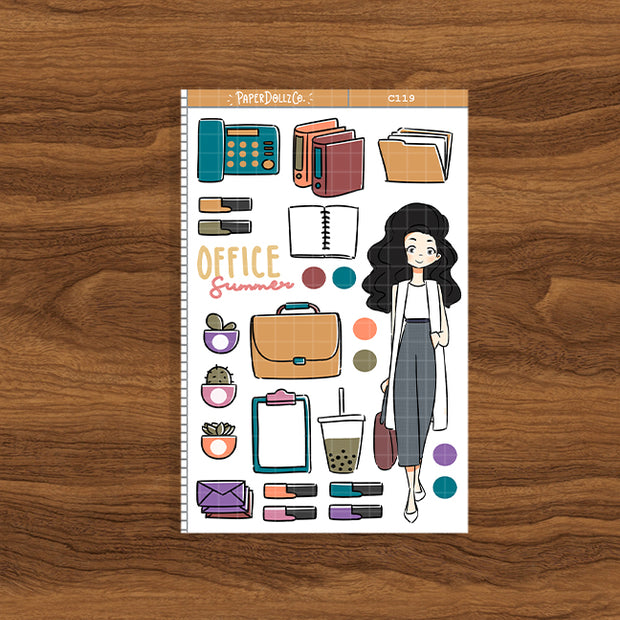 Summer Office Fashion | Collection Sticker | C119