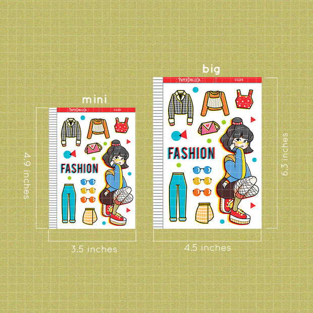 90's Fashion | Remember the 90's | Collection Stickers | C125