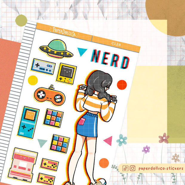 90's Nerd | Remember the 90's | Collection Stickers | C128