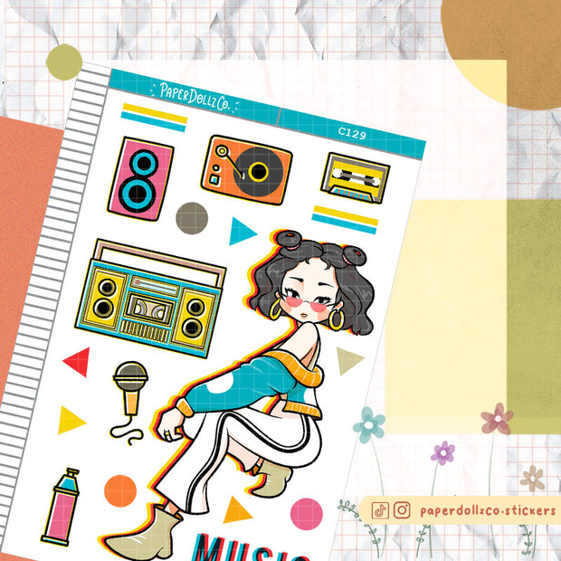 90's Music | Remember the 90's | Collection Stickers | C129