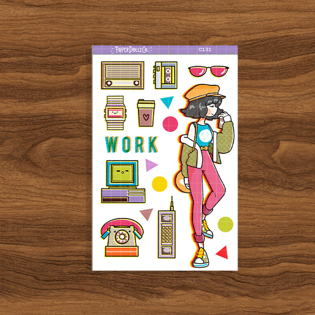 90's Work | Back When 90's | Collection Stickers | C131
