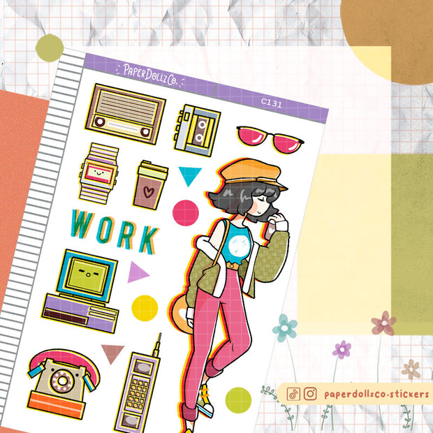 90's Work | Back When 90's | Collection Stickers | C131