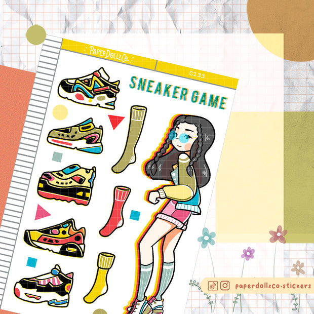 90's Sneaker | Back When 90s | Collection Stickers | C133