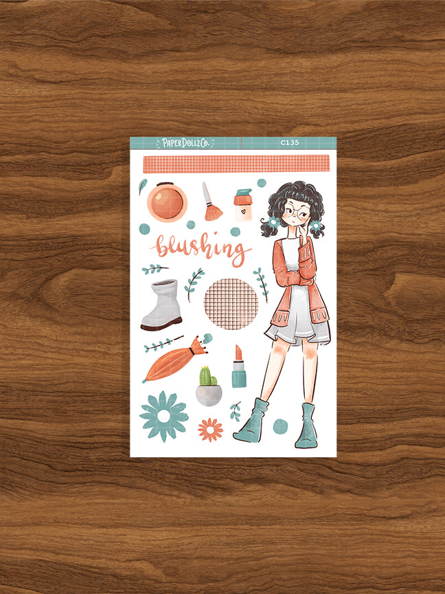 Blushing | Spring | Collection Sticker | C135