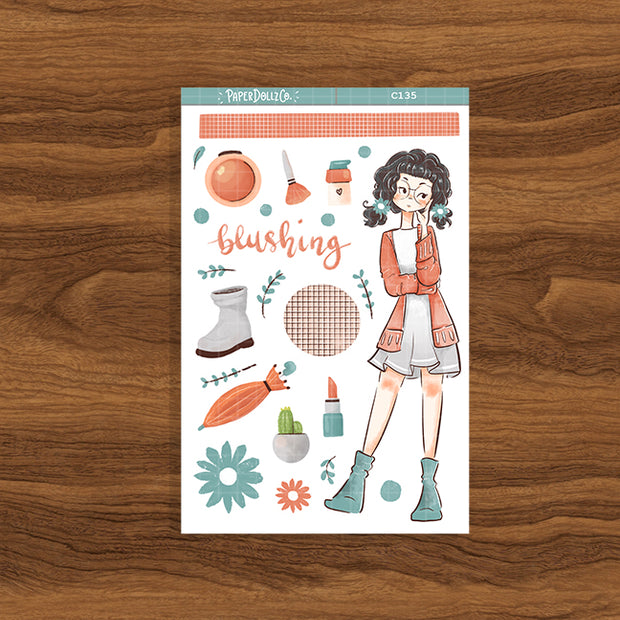 Blushing | Spring | Collection Sticker | C135
