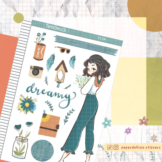 Dreamy | Spring | Collection Planner Sticker | C139