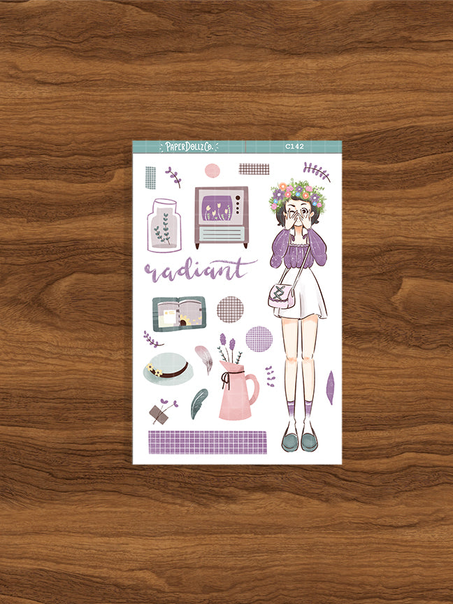 Radiant | Spring | Collection Sticker | C142