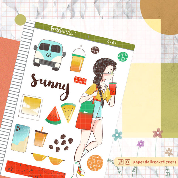 Sunny | Summer Time | Collection Sticker | C163