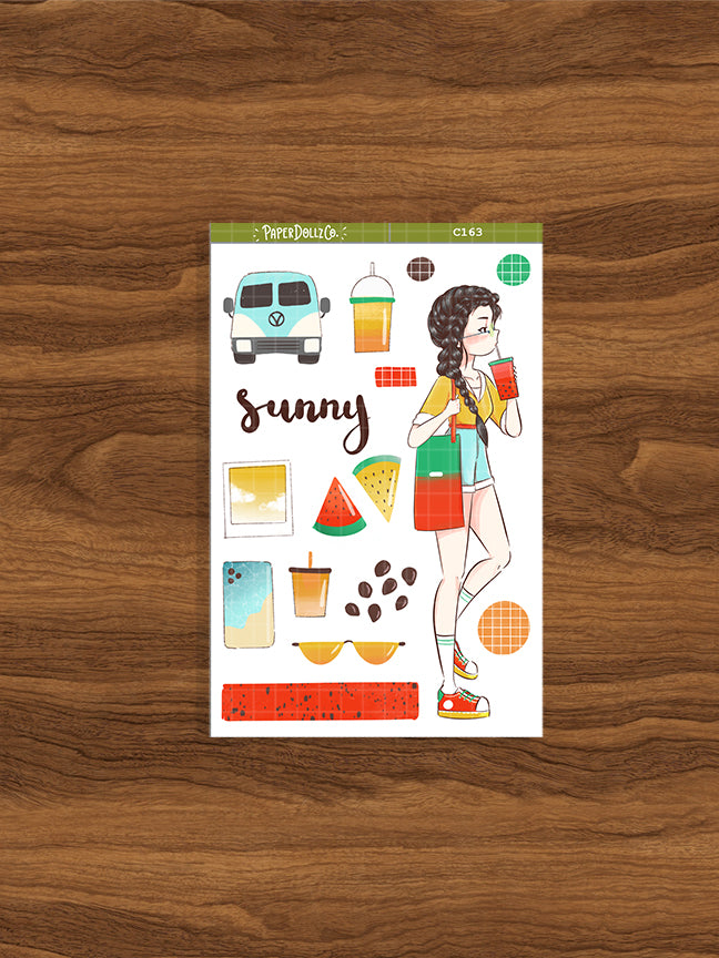 Sunny | Summer Time | Collection Sticker | C163