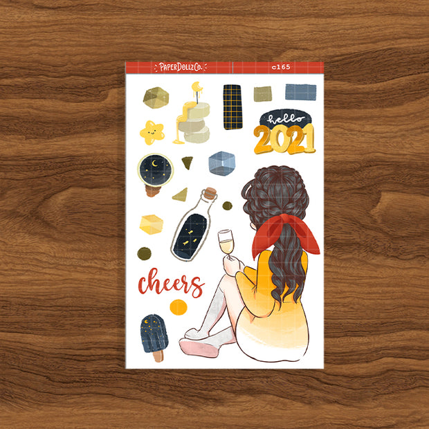 Cheers | Cozy Holiday | Collections Sticker | C165