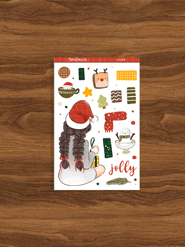 Jolly | Cozy Holiday | Collections Sticker | C166