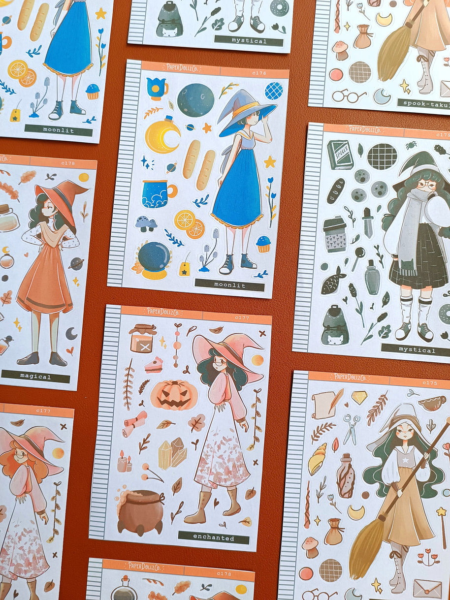 Enchanted | Sorceress | Halloween Collection Sticker | C177
