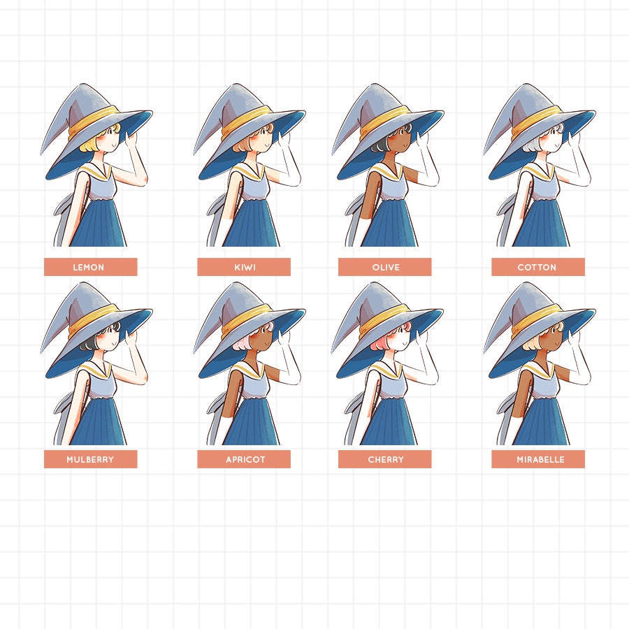 Moonlit | Sorceress | Halloween Just Dolls Sticker | J203