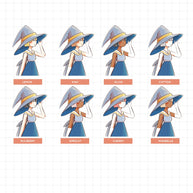 Moonlit | Sorceress | Halloween Just Dolls Sticker | J203