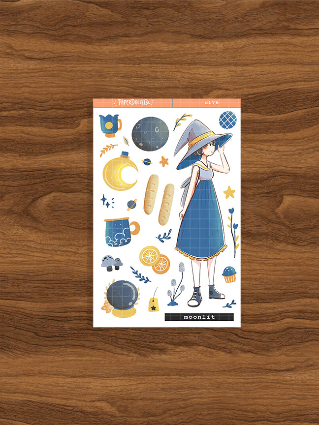 Moonlit | Sorceress | Halloween Collection Sticker | C176
