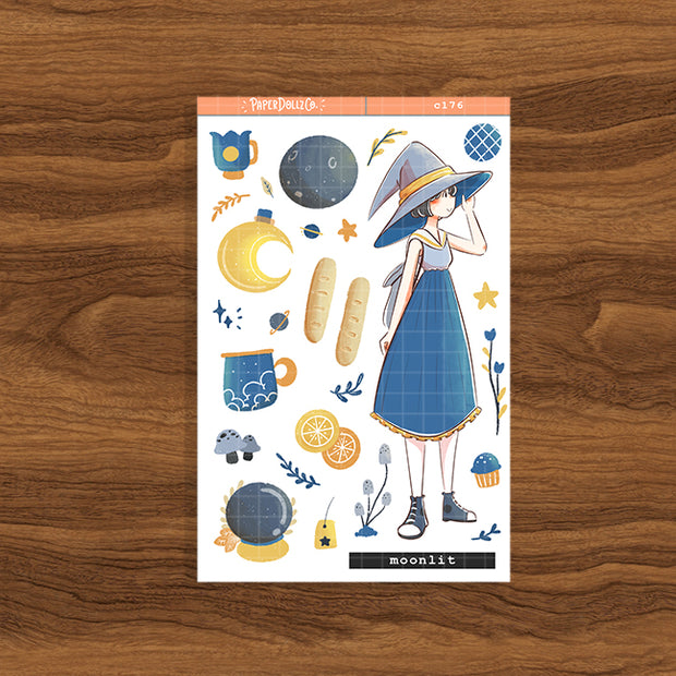 Moonlit | Sorceress | Halloween Collection Sticker | C176