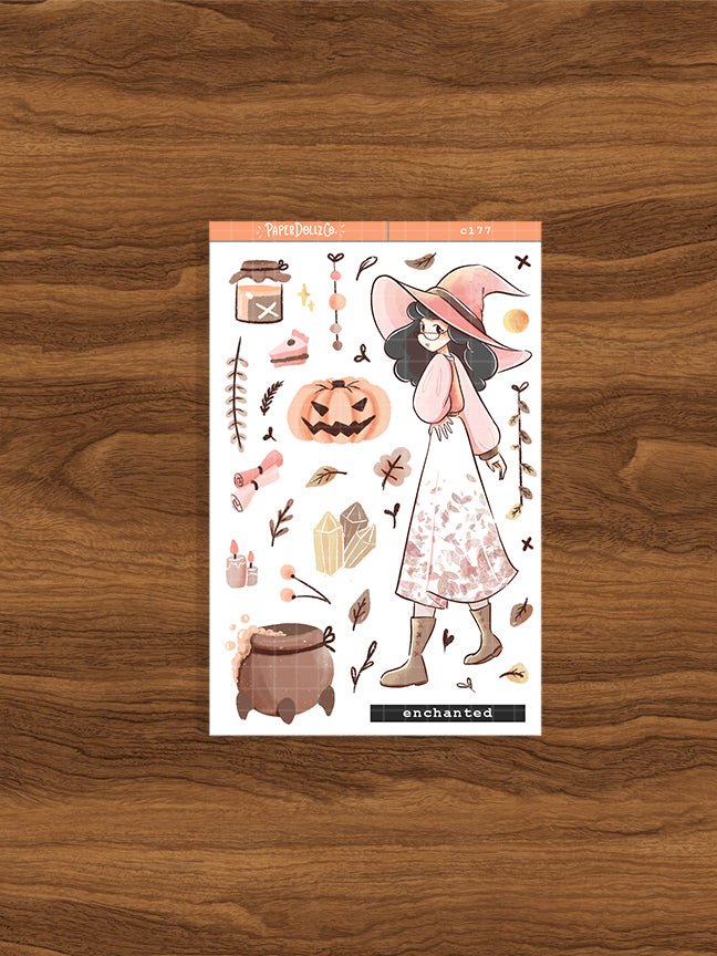 Enchanted | Sorceress | Halloween Collection Sticker | C177