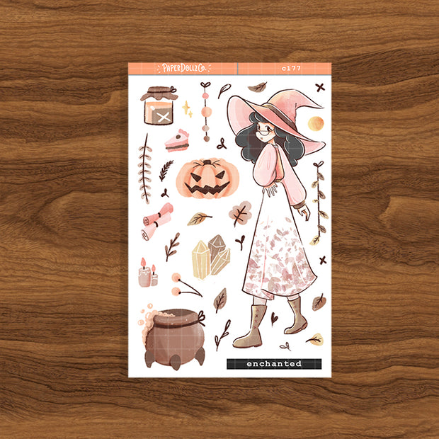 Enchanted | Sorceress | Halloween Collection Sticker | C177