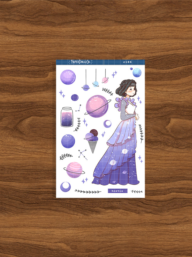 Hestia | Space Goddesses | Collection Sticker | C186