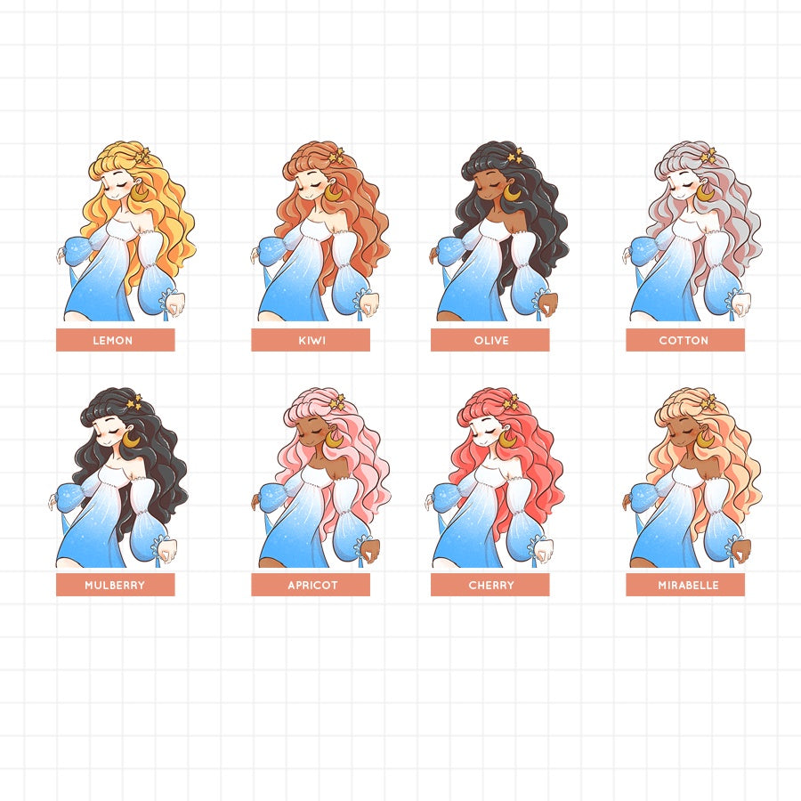 Space Goddesses | Paperdollzco | Sticker Book | CB017