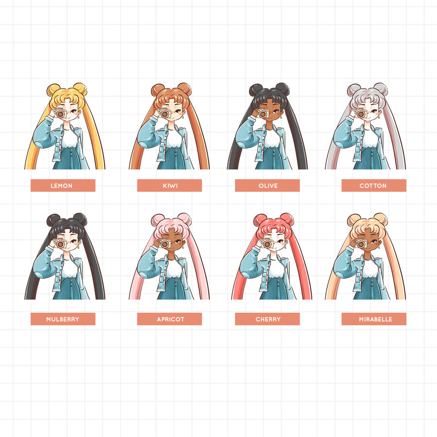 Sailor Bloom | Paperdollzco | Sticker Book | CB018