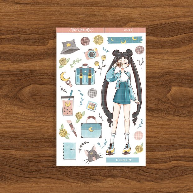 Denim | Sailor Bloom | Spring Collection Sticker | C190
