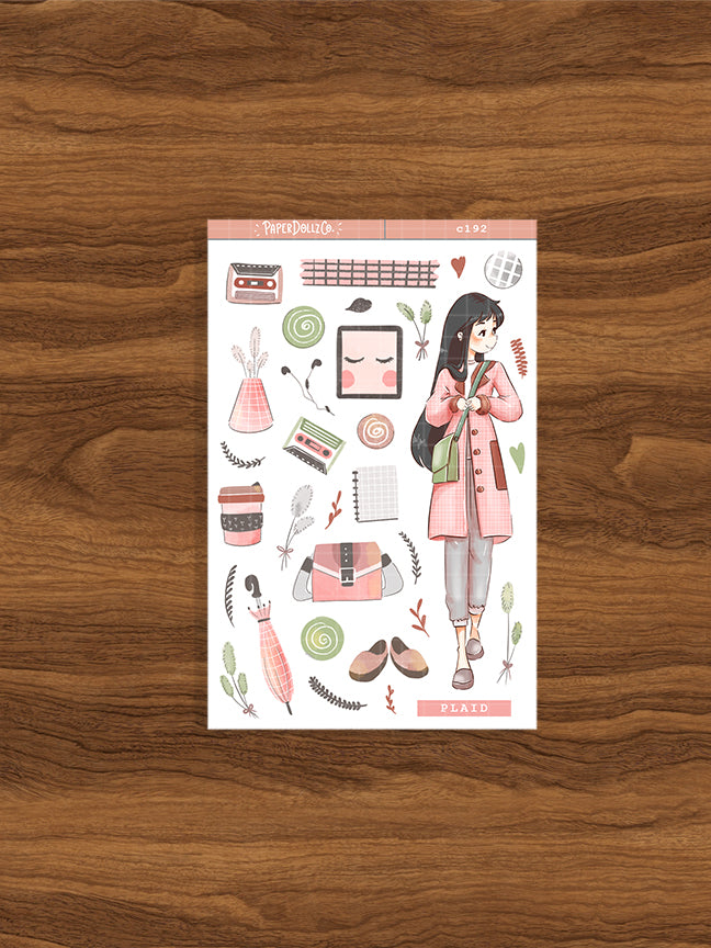 Plaid| Sailor Bloom | Spring Collection Sticker | C192