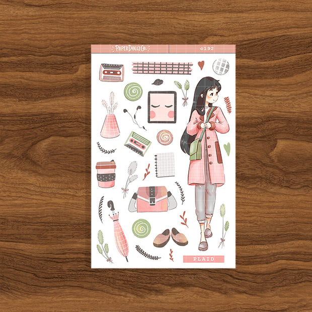Plaid| Sailor Bloom | Spring Collection Sticker | C192