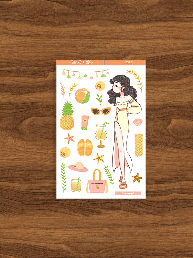 Pineapple | Sweet Summer | Collection Stickers | C201