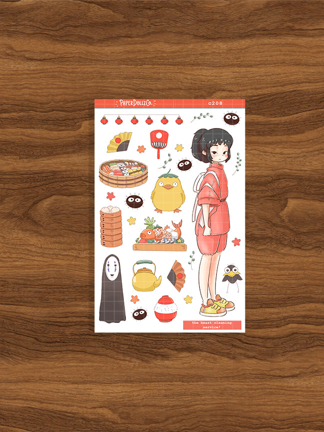 The Beast Cleaning Service | Surprising Adventures | Collection Stickers |  C208