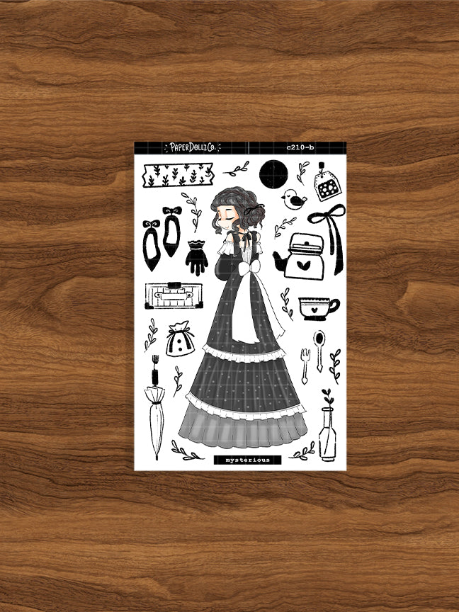 Mysterious | Gothicness | Collection Stickers | C210b
