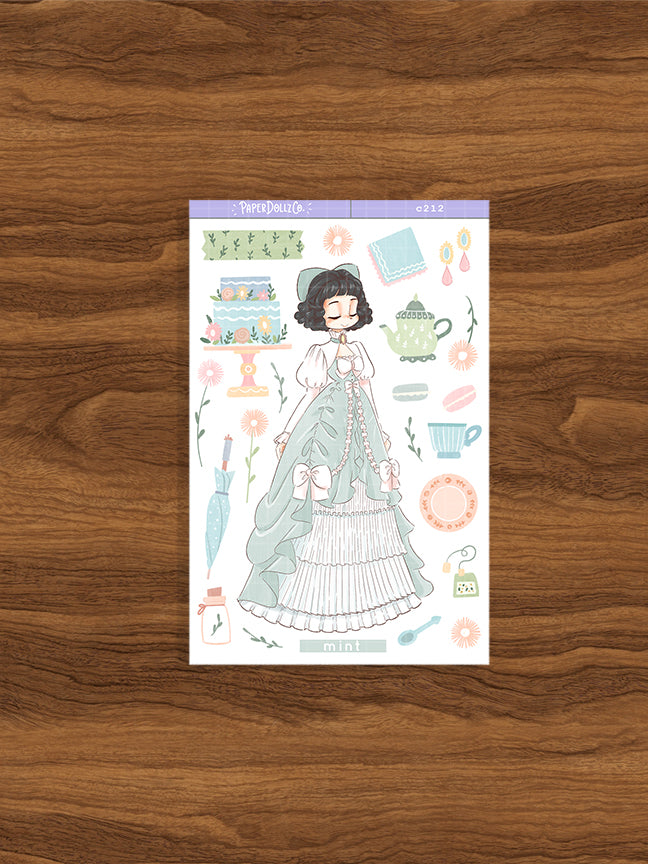 Mint Tea Party | Tea Party | Collection Stickers | C212