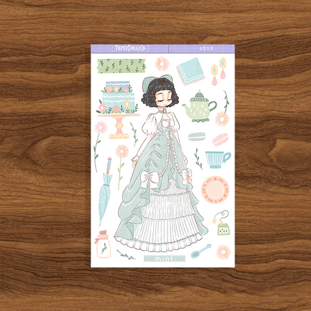 Mint Tea Party | Tea Party | Collection Stickers | C212