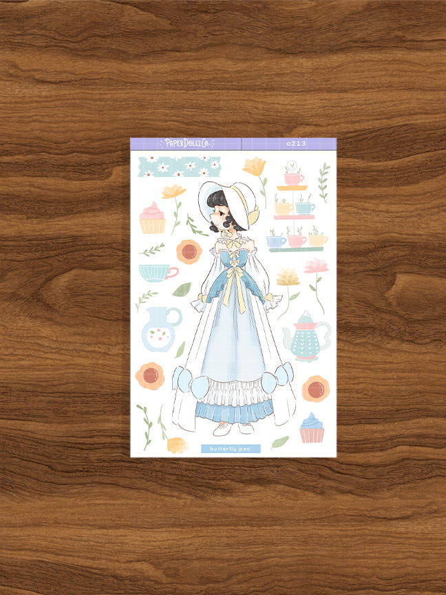 Butterfly Pea | Tea Party | Collection Stickers | C213
