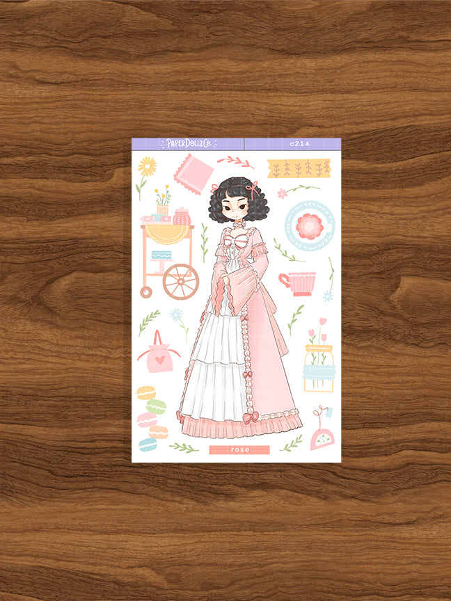 Rose  | Tea Party | Collection Stickers | C214