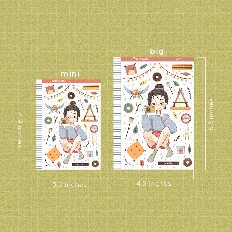Warm | Slumber Party | Collection Stickers | C218