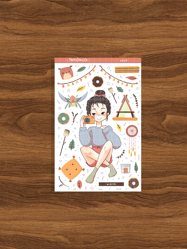 Warm | Slumber Party | Collection Stickers | C218