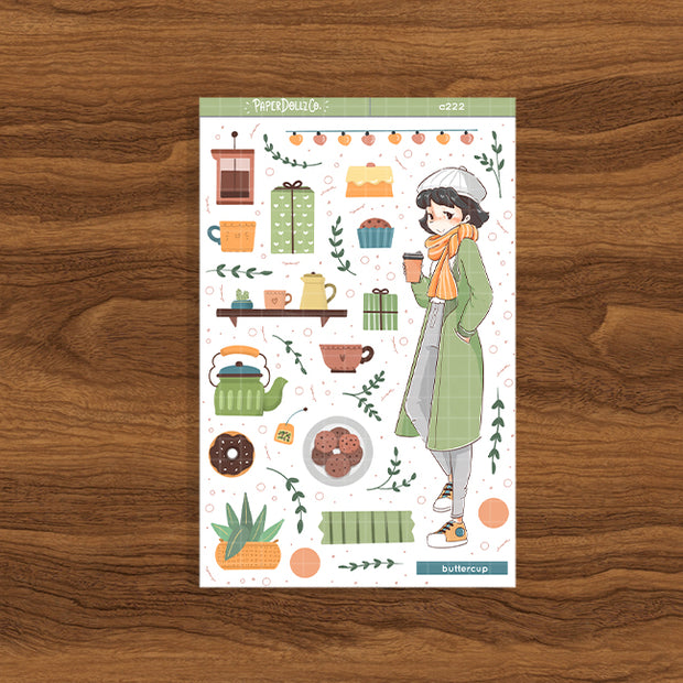 Buttercup | Snow Puffy | Collection Stickers | C222