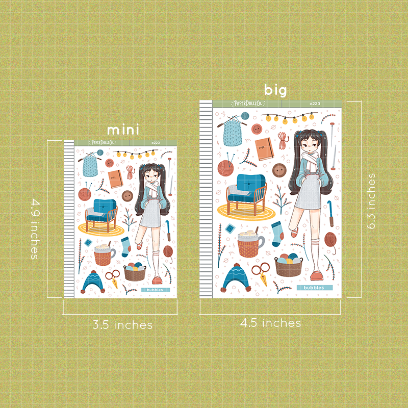 Bubbles | Snow Puffy | Collection Stickers | C223
