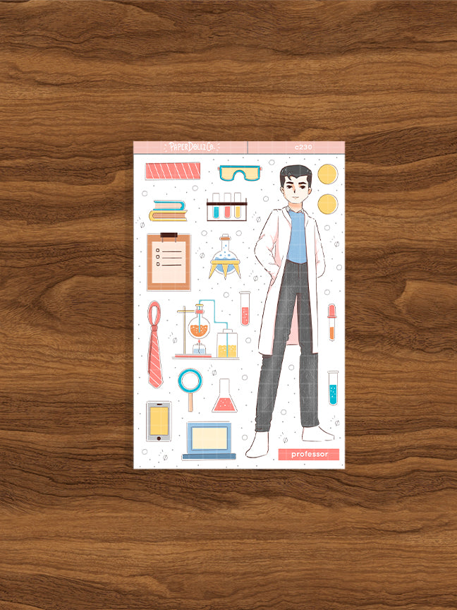 Professor | Workaholic | Collection Stickers | C230
